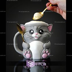 Super Basic Files Cuddles the Cat Ice Pint Holder