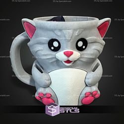 Super Basic Files Cuddles the Cat Ice Pint Holder
