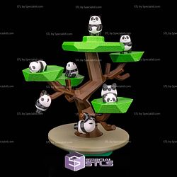 Super Basic Files Panda Tumble Game Set