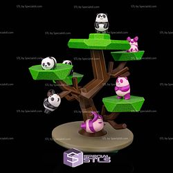 Super Basic Files Panda Tumble Game Set
