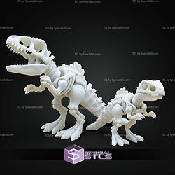 Super Basic STL Articulated Giganotosaurus Skeleton