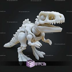 Super Basic STL Articulated Giganotosaurus Skeleton