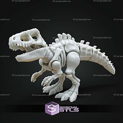 Super Basic STL Articulated Giganotosaurus Skeleton
