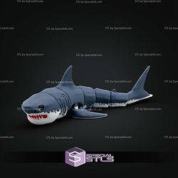 Super Basic STL Articulated Great White Shark