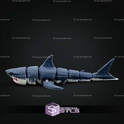 Super Basic STL Articulated Great White Shark