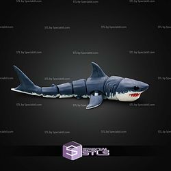 Super Basic STL Articulated Great White Shark