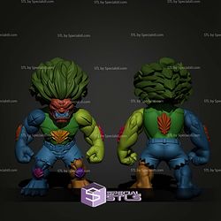 Super Basic STL Blanka Multipart