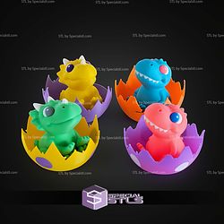 Super Basic STL Breakable Surprise Eggs Dinosaurs