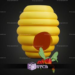 Super Basic STL Cute Flexi Bee and Beehive