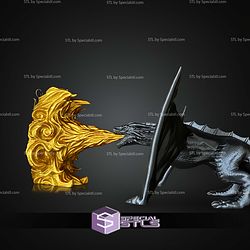 Super Basic STL Dragon Breath Bookend