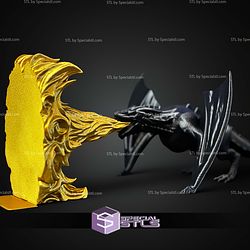 Super Basic STL Dragon Breath Bookend