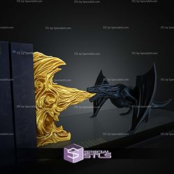 Super Basic STL Dragon Breath Bookend