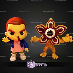 Super Basic STL Eleven and Demogorgon