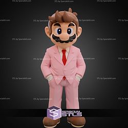 Super Basic STL Files Gentleman Mario Multipart