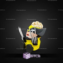 Super Basic STL Files Popcorn Wolverine