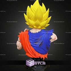 Super Basic STL Goku Bust No Ams