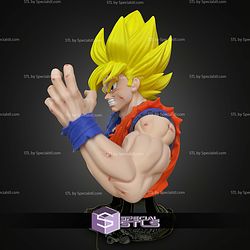 Super Basic STL Goku Bust No Ams