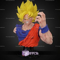 Super Basic STL Goku Bust No Ams