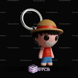 Super Basic STL Luffy Keychain