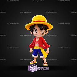 Super Basic STL Luffy One Piece Multipart