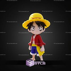 Super Basic STL Luffy One Piece Multipart