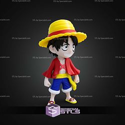 Super Basic STL Luffy One Piece Multipart