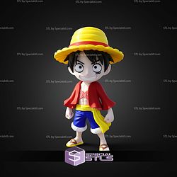 Super Basic STL Luffy One Piece Multipart