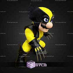 Super Basic STL Luigi Bros Mario Wolverine No Ams Multiparts