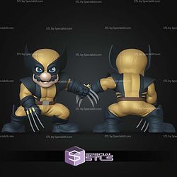 Super Basic STL Luigi Bros Mario Wolverine No Ams Multiparts