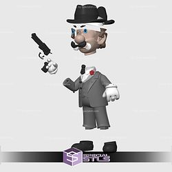 Super Basic STL Luigi The Godfather No AMS