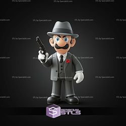 Super Basic STL Luigi The Godfather No AMS