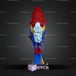 Super Basic STL Macaw Feather Puzzle