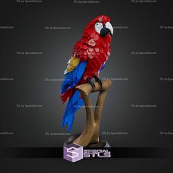 Super Basic STL Macaw Feather Puzzle