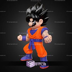 Super Basic STL Mario Goku Multipart