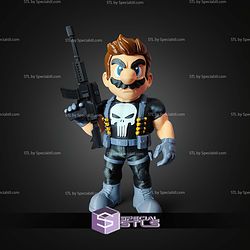 Super Basic STL Mario Punisher Multipart
