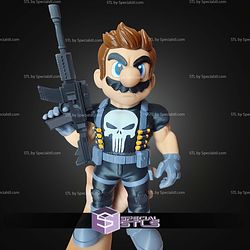 Super Basic STL Mario Punisher Multipart
