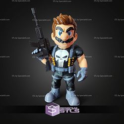 Super Basic STL Mario Punisher Multipart