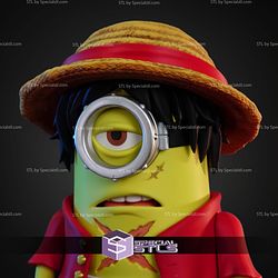 Super Basic STL Minion Luffy One Piece Multipart