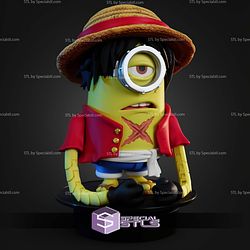 Super Basic STL Minion Luffy One Piece Multipart