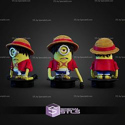 Super Basic STL Minion Luffy One Piece Multipart