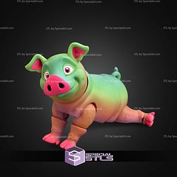 Super Basic STL Pig Multicolor Articulated
