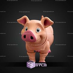 Super Basic STL Pig Multicolor Articulated