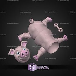 Super Basic STL Pig Multicolor Articulated