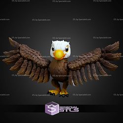 Super Basic STL Print In Place Cute Flexi Eagle