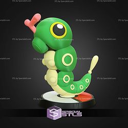 Super Basic STL Pokemon Caterpie Multipart