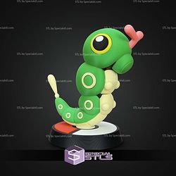 Super Basic STL Pokemon Caterpie Multipart