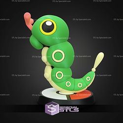 Super Basic STL Pokemon Caterpie Multipart
