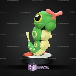 Super Basic STL Pokemon Caterpie Multipart