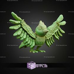 Super Basic STL Print in Place Flexi Bluejay Bird