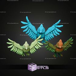 Super Basic STL Print in Place Flexi Bluejay Bird